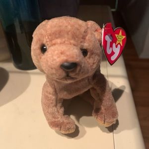 Ty Beanie Baby Pecan,Tag Errors 1999, New Excellent Condition, Handmade In China